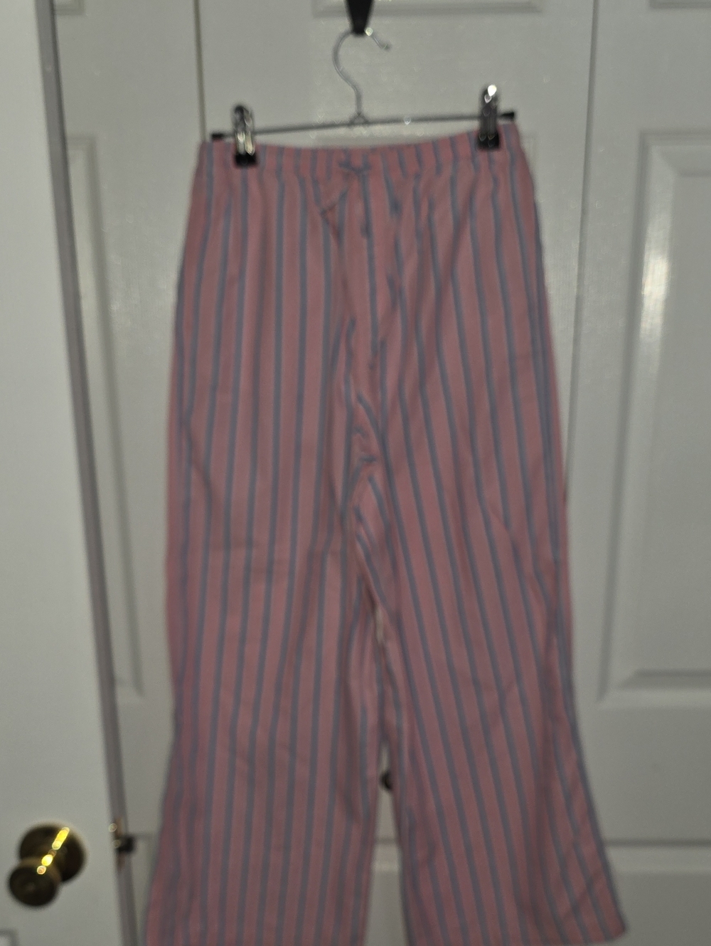 Old Navy Pink and Blue Striped Pull-On Pants